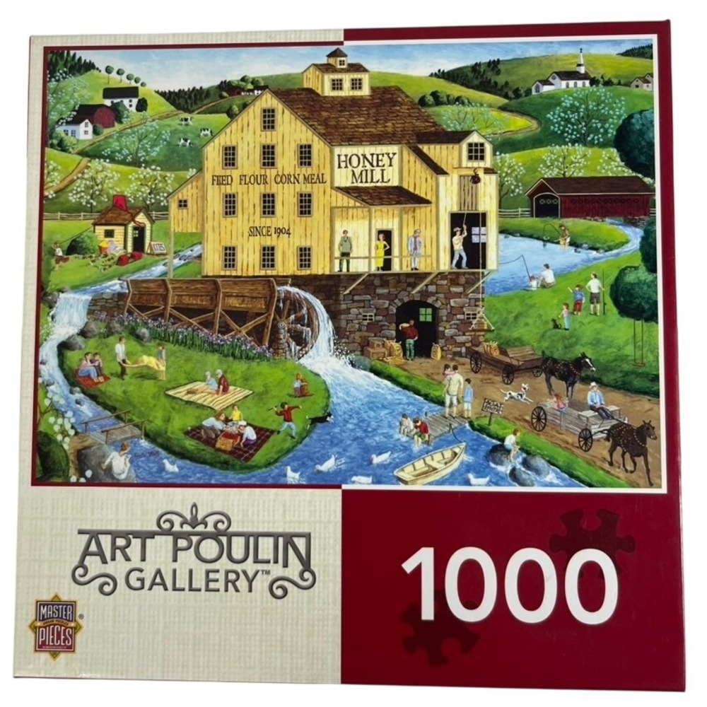 Master Pieces Art Poulín Gallery "Honey Mill" 1000 Piece Jigsaw Puzzle Complete‎